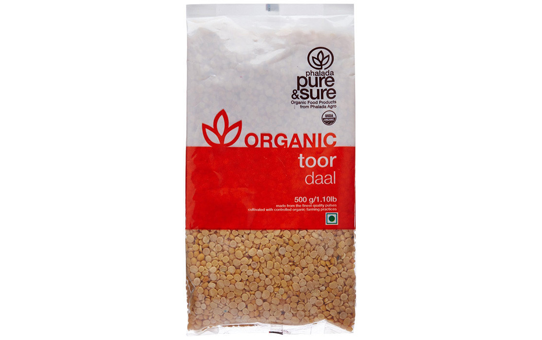 Pure & Sure Organic Toor Daal    Pack  500 grams